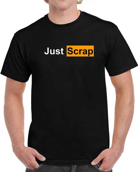 Just Scrap! on Dark T-shirt