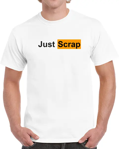 Just Scrap! on Light T-shirt