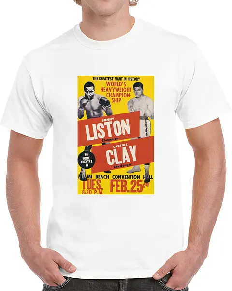 Clay vs Liston 1 Poster Tshirt