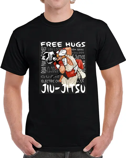 I Give Free Hugs BJJ T-Shirt