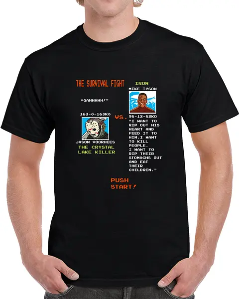 Iron Mike Vs Jason Voorhees (Dark) T-Shirt