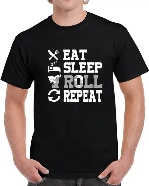 Eat Sleep N Roll (Dark) T-Shirt
