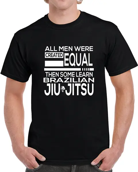 Men Are Equal Till Bjj (Dark) T-Shirt