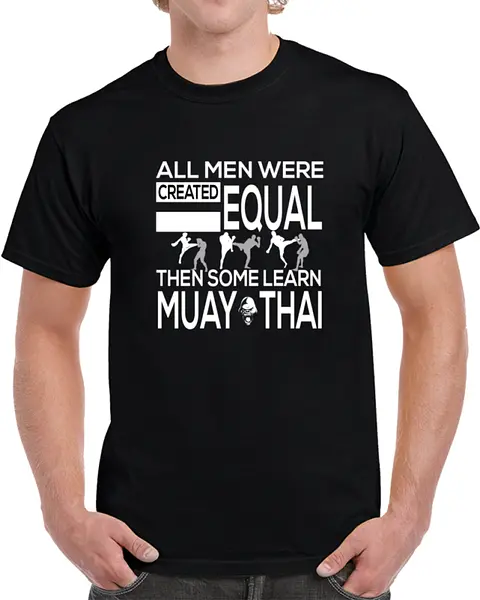 Men R Equal Then Muay Thai (Dark) T-Shirt