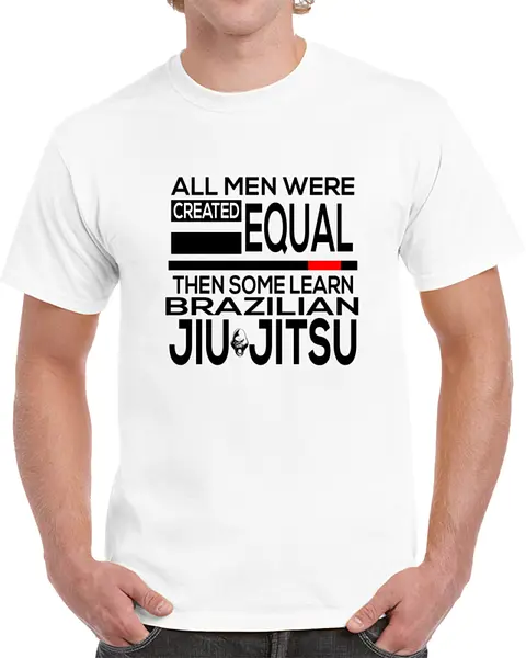 Men Are Equal Till Bjj (Light) T-Shirt