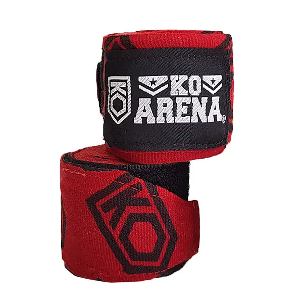 KOARENA Logo Series Handwraps Wine Red