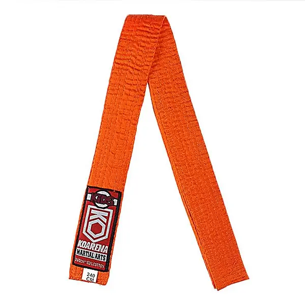 KOARENA Cinturon Judo y Artes Marciales Niños color naranja