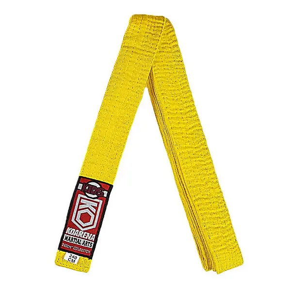 KOARENA Cinturon Judo y Artes Marciales Niños color amarillo