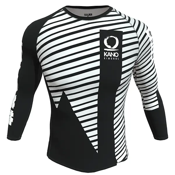 Rashguard Kano White Belt long sleeves