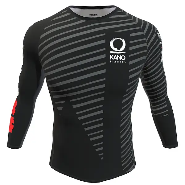 RASHGUARD LONG SLEEVES BLACK BELT TRAINING