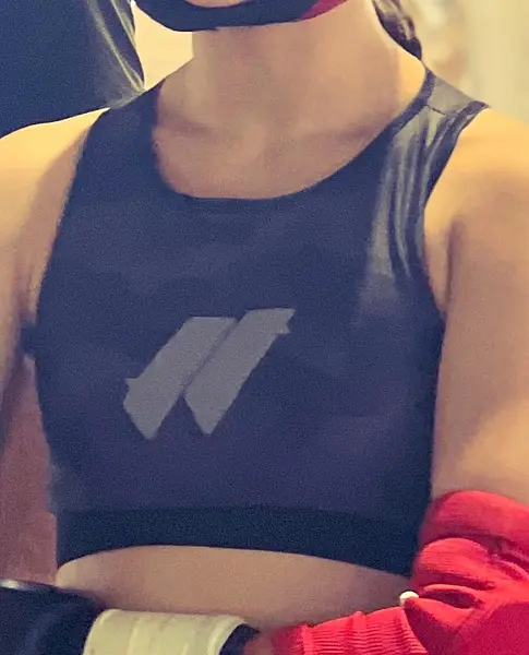 Black Camo Sports Bra with Jotunn logo