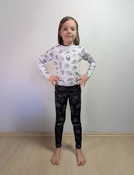 Lebkáči / Dětský rashguard – bílý