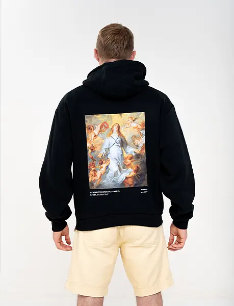 NANEBEVSTOUPENÍ / oversize mikina s kapucí – unisex
