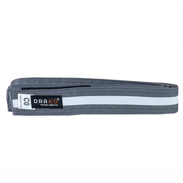 Drako Youth White Stripe BJJ Belts