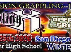 Grappling X 1/25/2026 San Diego Jiu Jitsu Championships. National City, CA