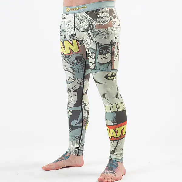 Fusion Fight Gear Batman Pop Art Spats Compression Pants (RETIRED)
