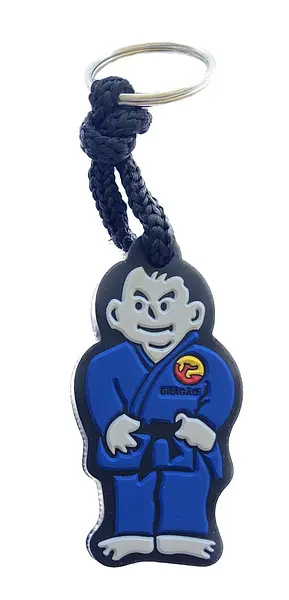 Chaveiro Emborrachado Kimono Azul