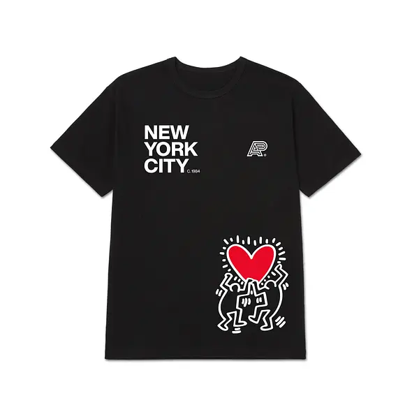 A&P x KEITH HARING HANDS UP TEE BLACK (JP/EU)