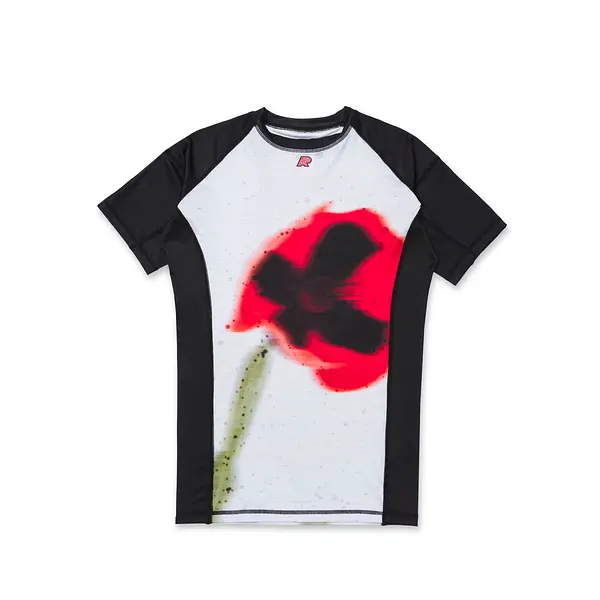 A&P FLORAL FURY SS RASHGUARD