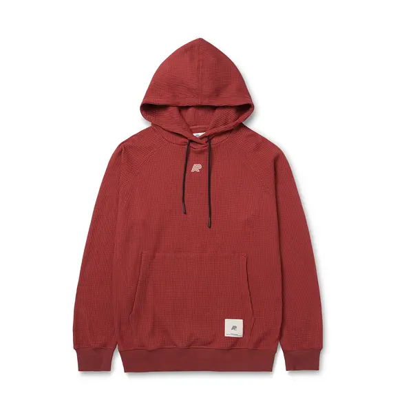 A&P WAFFLE RAGLAN HOODY BURGUNDY (FULFILLMENT)