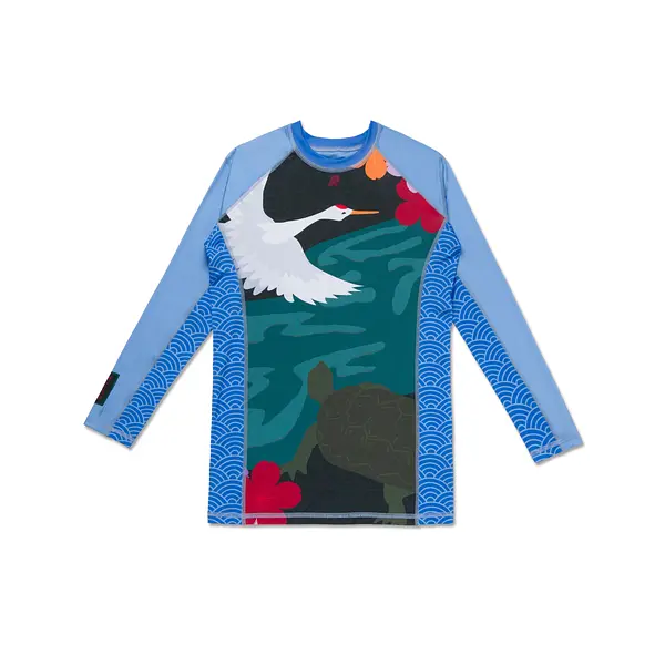 A&P ORIGAMI LS RASHGUARD LOBELIA (FULFILLMENT)