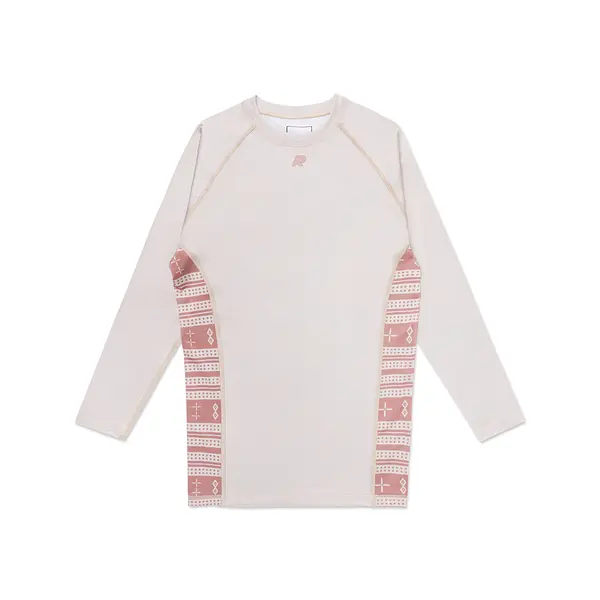 A&P THAQAFA LS RASHGUARD SAND