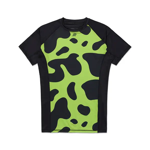 A&P DART CAMO SS RASHGUARD BLACK/GREEN (FULFILLMENT)