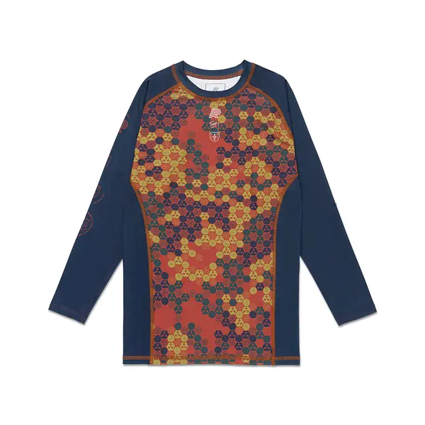 A&P x FITTED x SIG ZANE IP LS RASHGUARD BLUE (FULFILLMENT)
