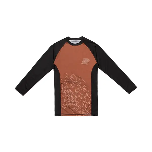 A&P WIREFRAME RASHGUARD BROWN (FULFILLMENT)