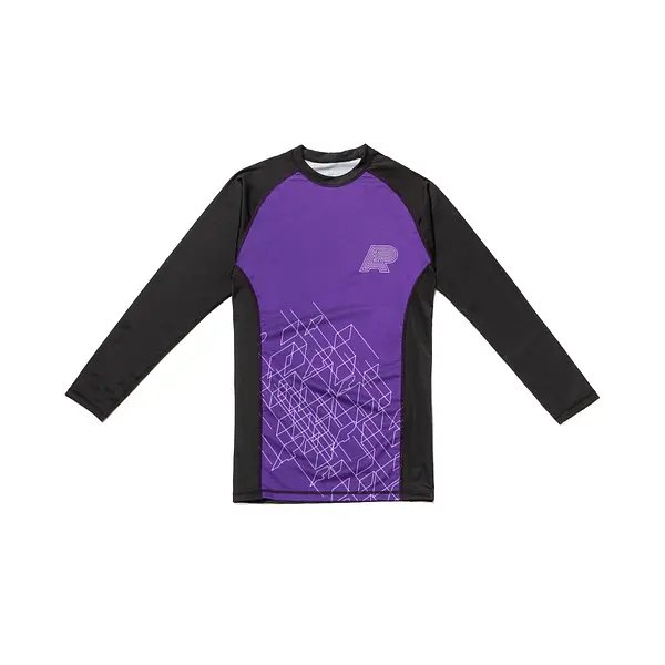 A&P WIREFRAME RASHGUARD PURPLE (FULFILLMENT)