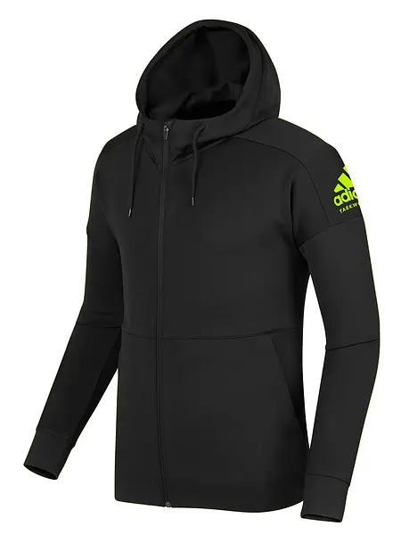 adidas Taekwondo Full Zipped Hooded Fleece Lined Jacket