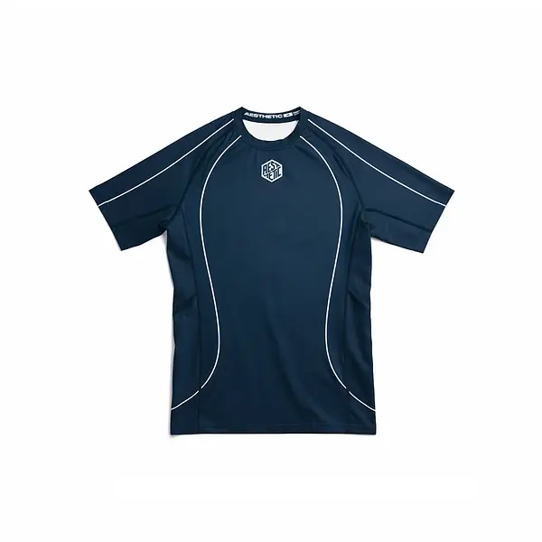 'Fine Lines' Jozef Chen Short Sleeve Rashguard (Ink)