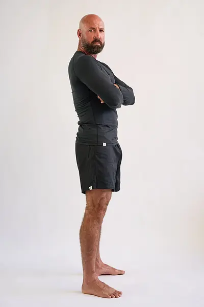 RESTOCKED: Hemp Black Rash Guard - Long Sleeve 180gsm
