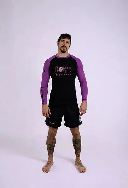 DOPE Purple Bamboo Rash Guard - Long Sleeve
